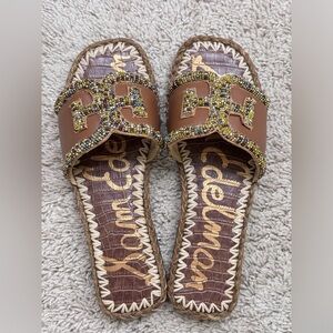 Sam Edelman Fitz Beaded Slide Flat Sandals